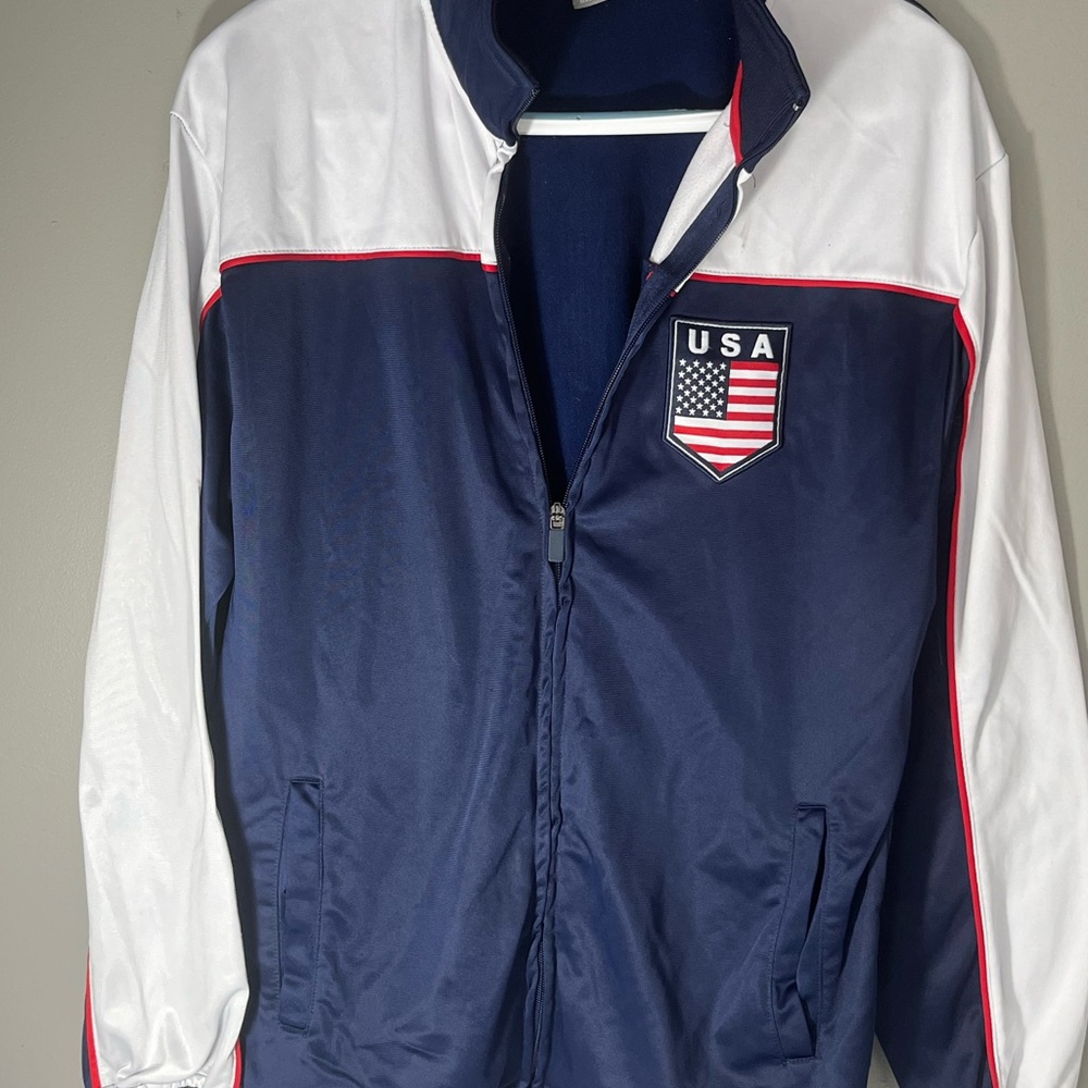 Vintage USA Officially Licensed Rhinox Track Soccer Jacket Size Large